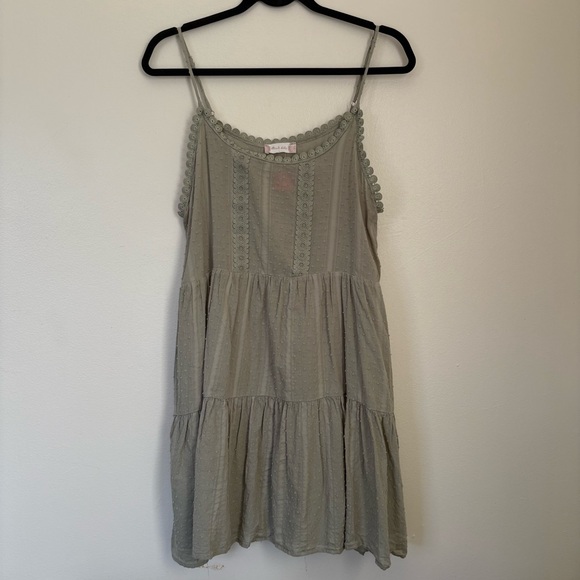 Altar'd State Dresses & Skirts - Altar'd State Green Tiered Dress Size Large